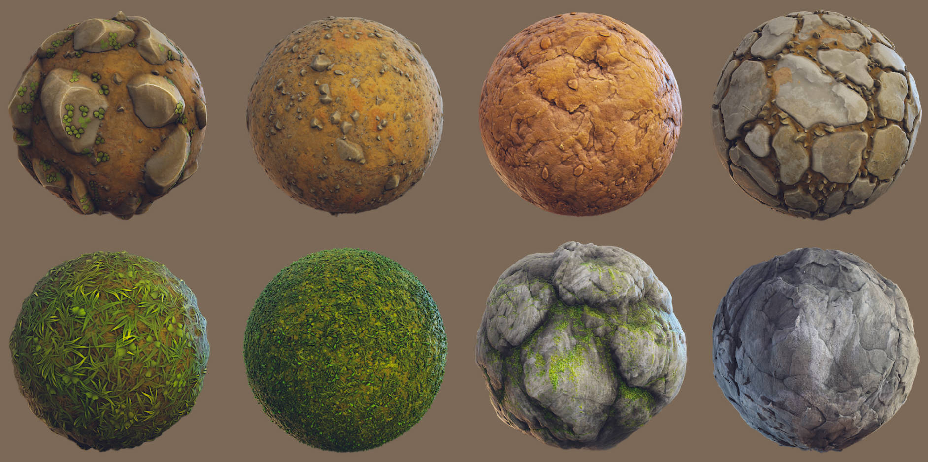 Unity地面材质Stylized Forest Materials