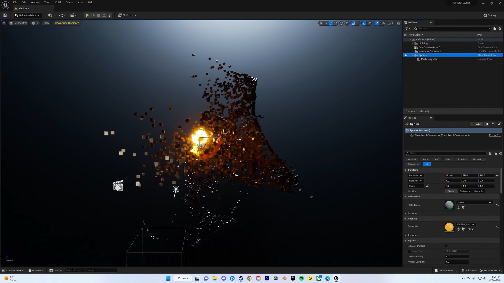 UE5 Niagara 粒子教程