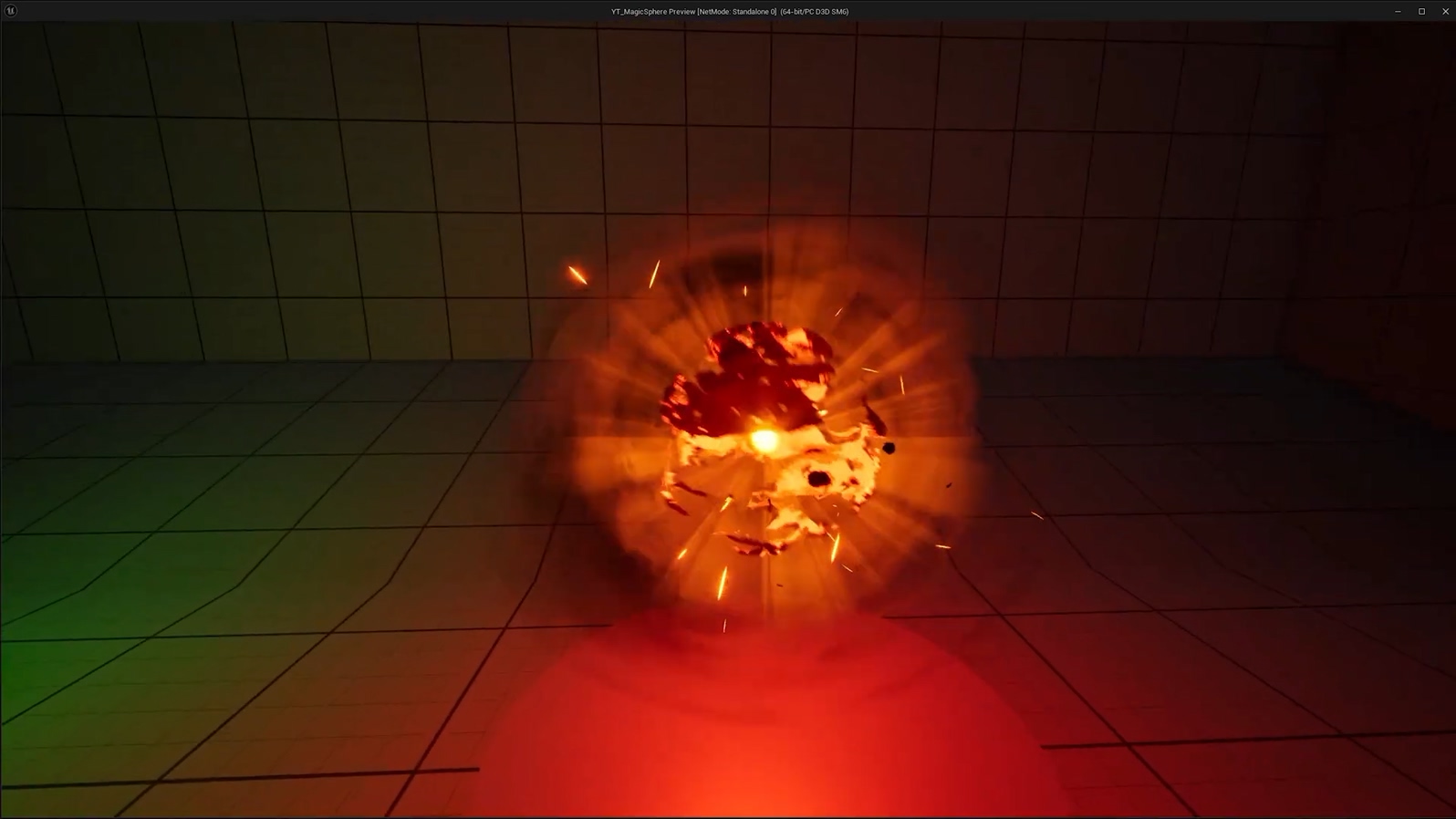 Unreal Engine5火焰光球特效教程