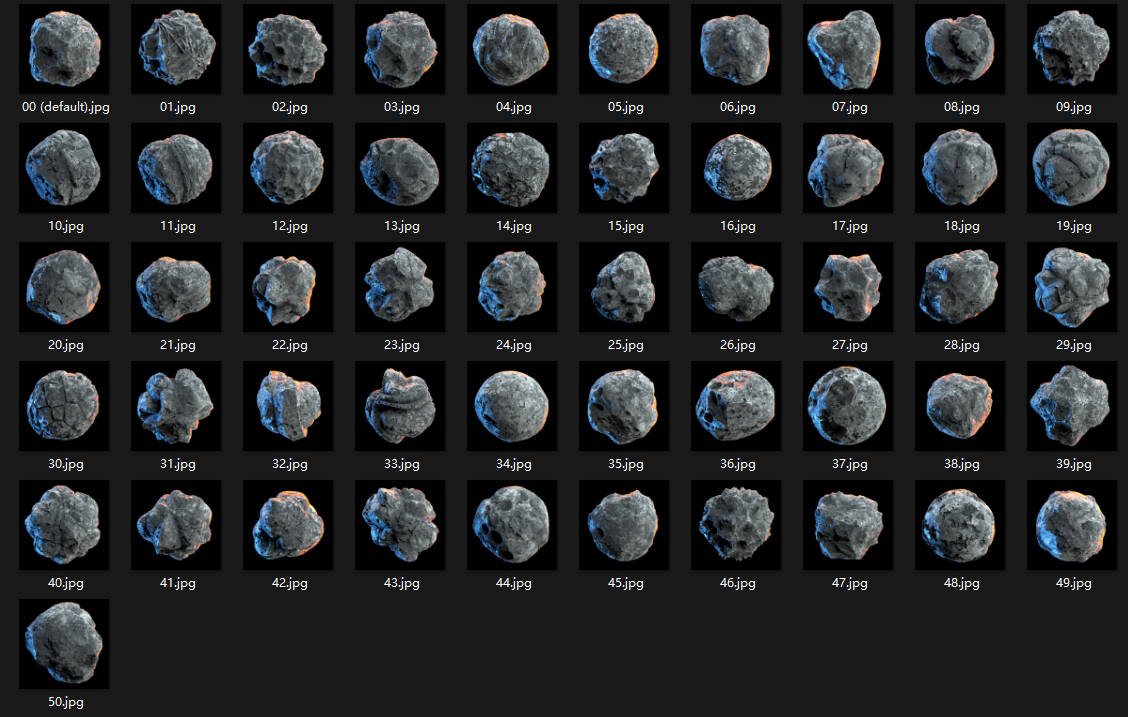 50个精品石头模型（obj格式））