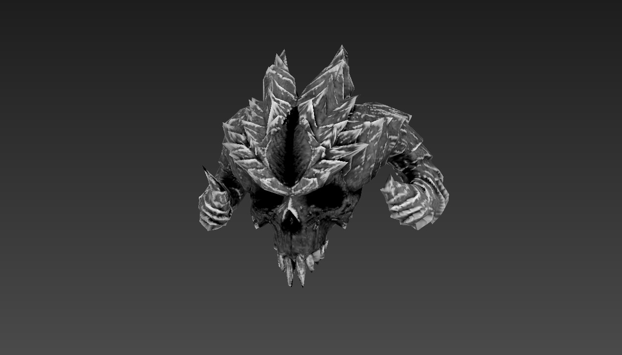 恶魔首级头颅模型