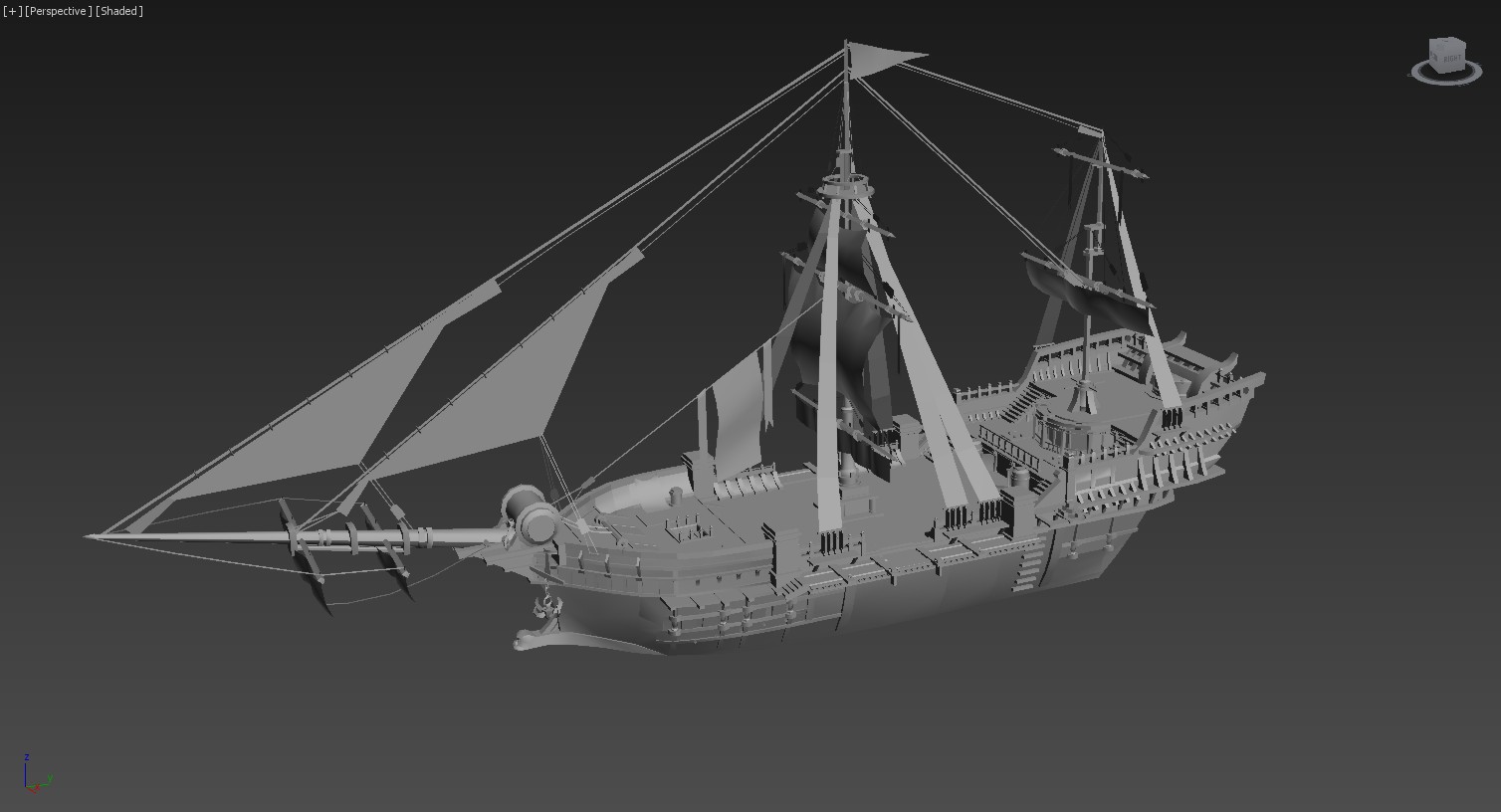 古代大帆船模型