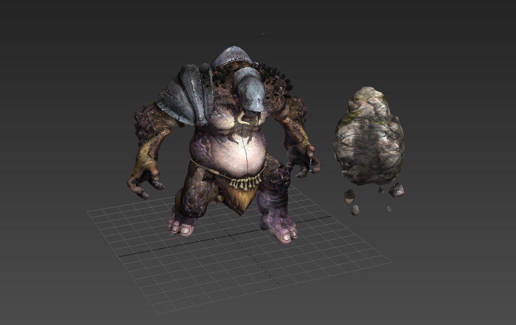 独眼怪物模型带一套攻击动画