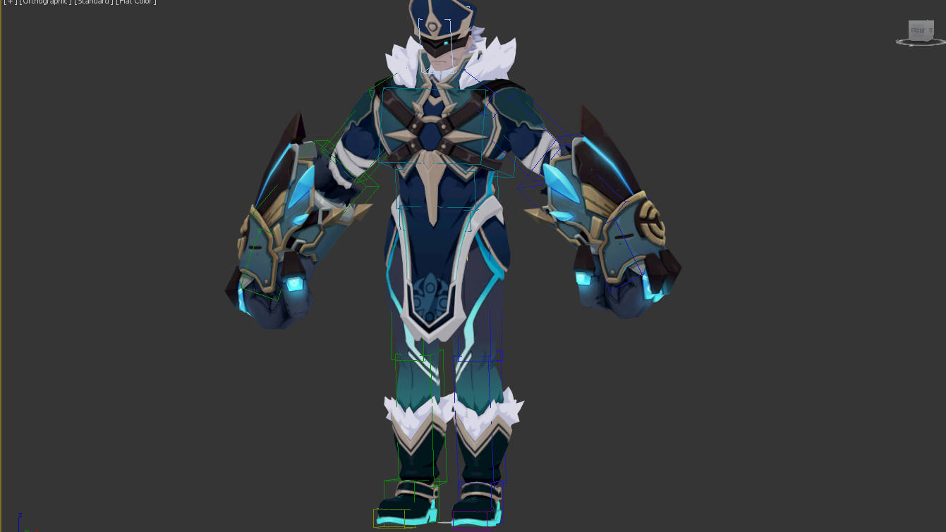 风拳模型带骨骼绑定