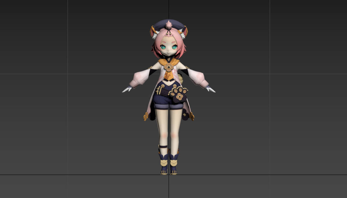 原神七七可莉迪奥娜模型（无绑定）