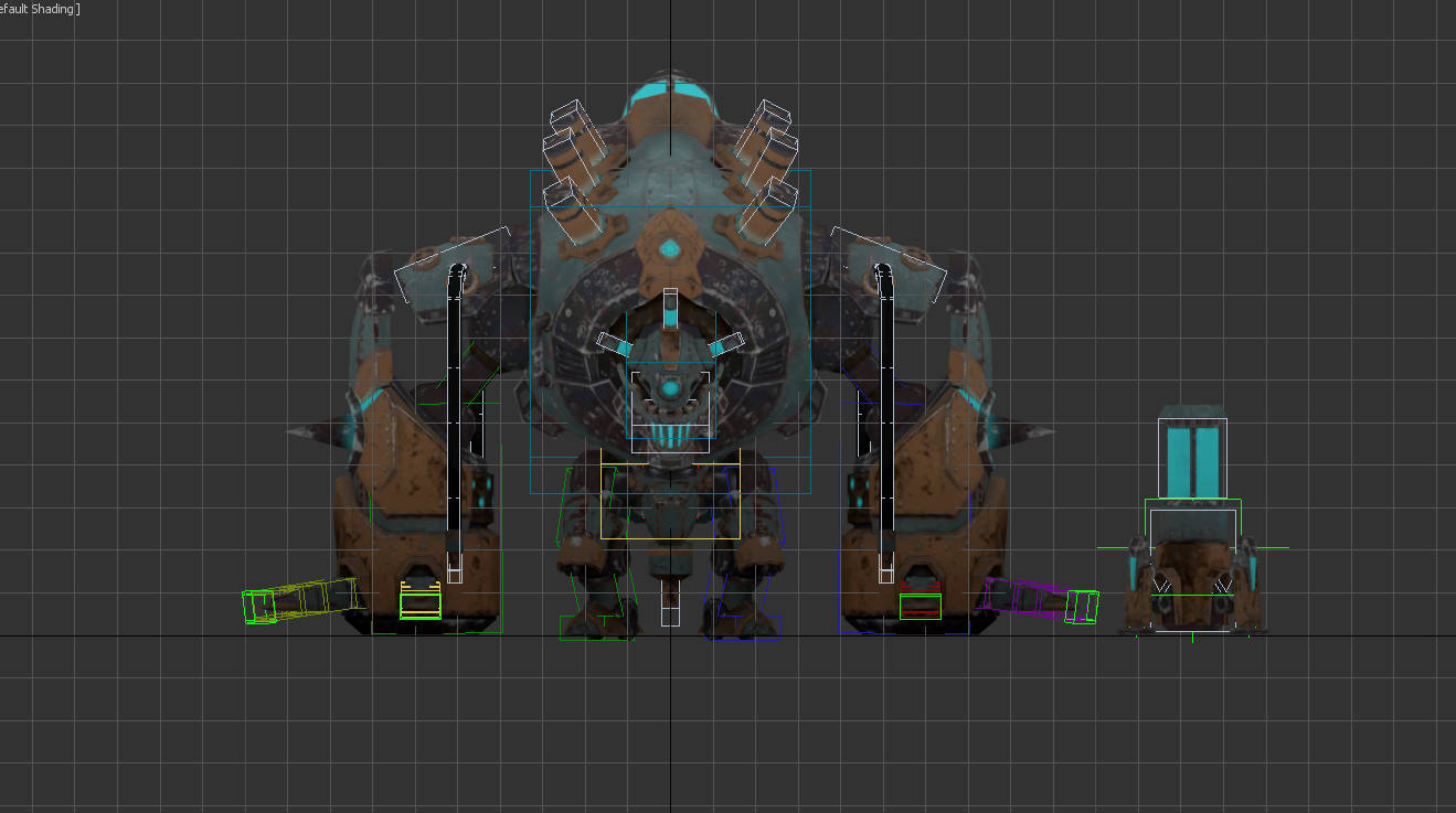 巨型机器人模型带绑定（无动画）
