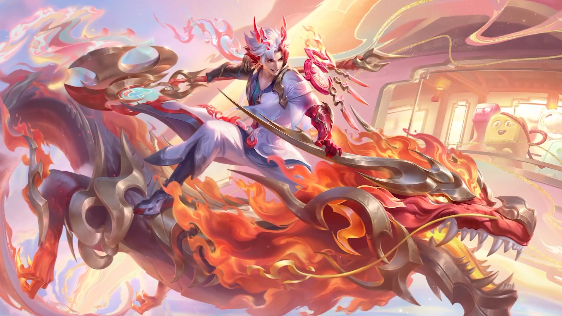 《传说对决》龙年英雄新皮肤动效