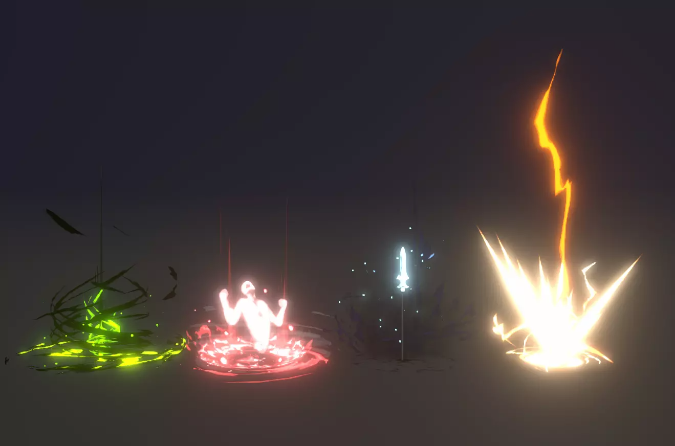 Unity3d卡通风格化魔法特效源文件