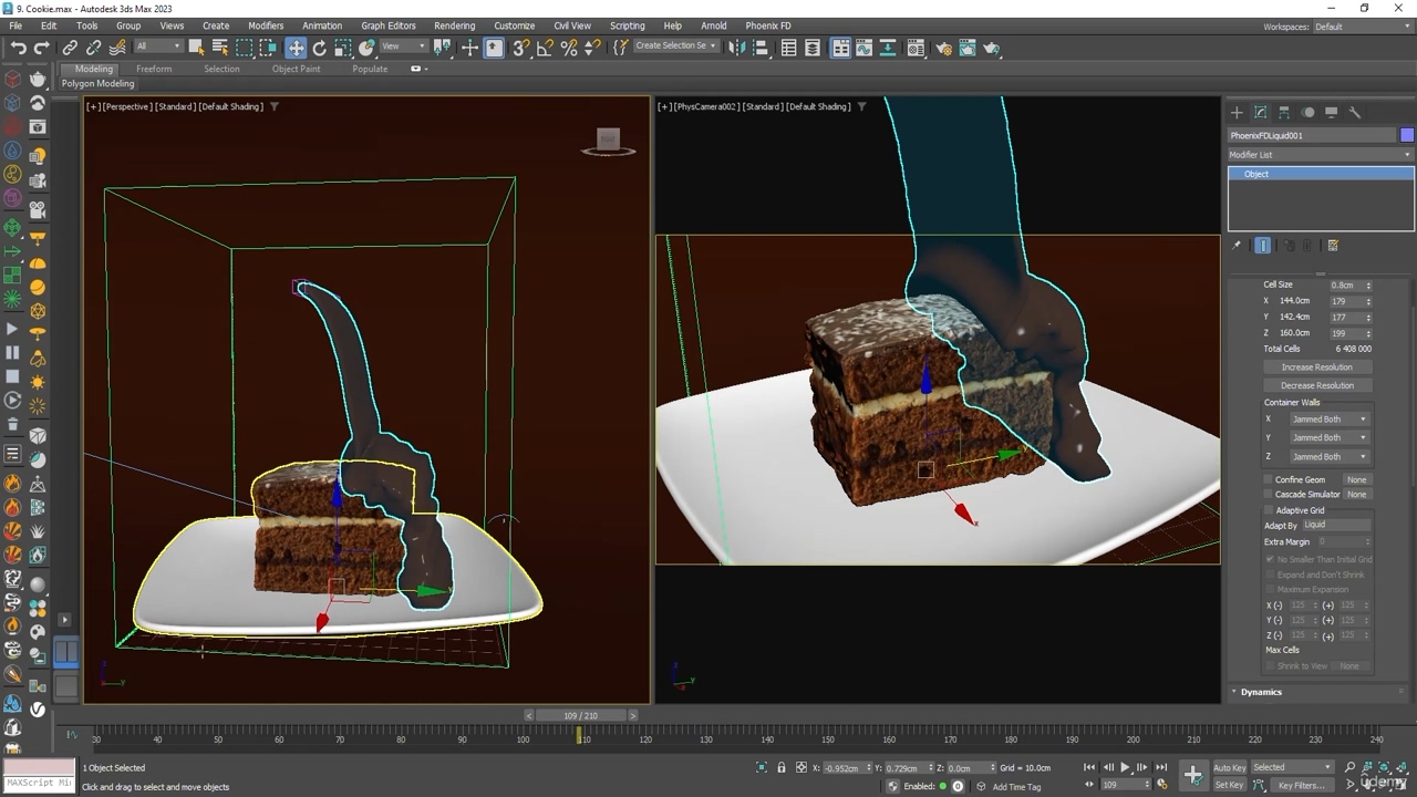 3DsMax与Pheonix FD液体仿真特效VFX大师班视频教程
