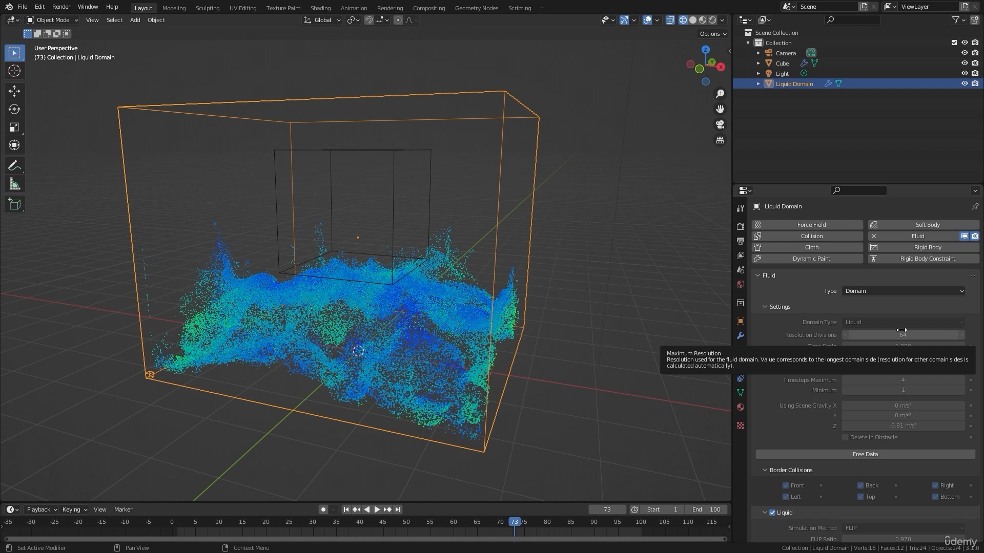 Blender流体模拟视频教程