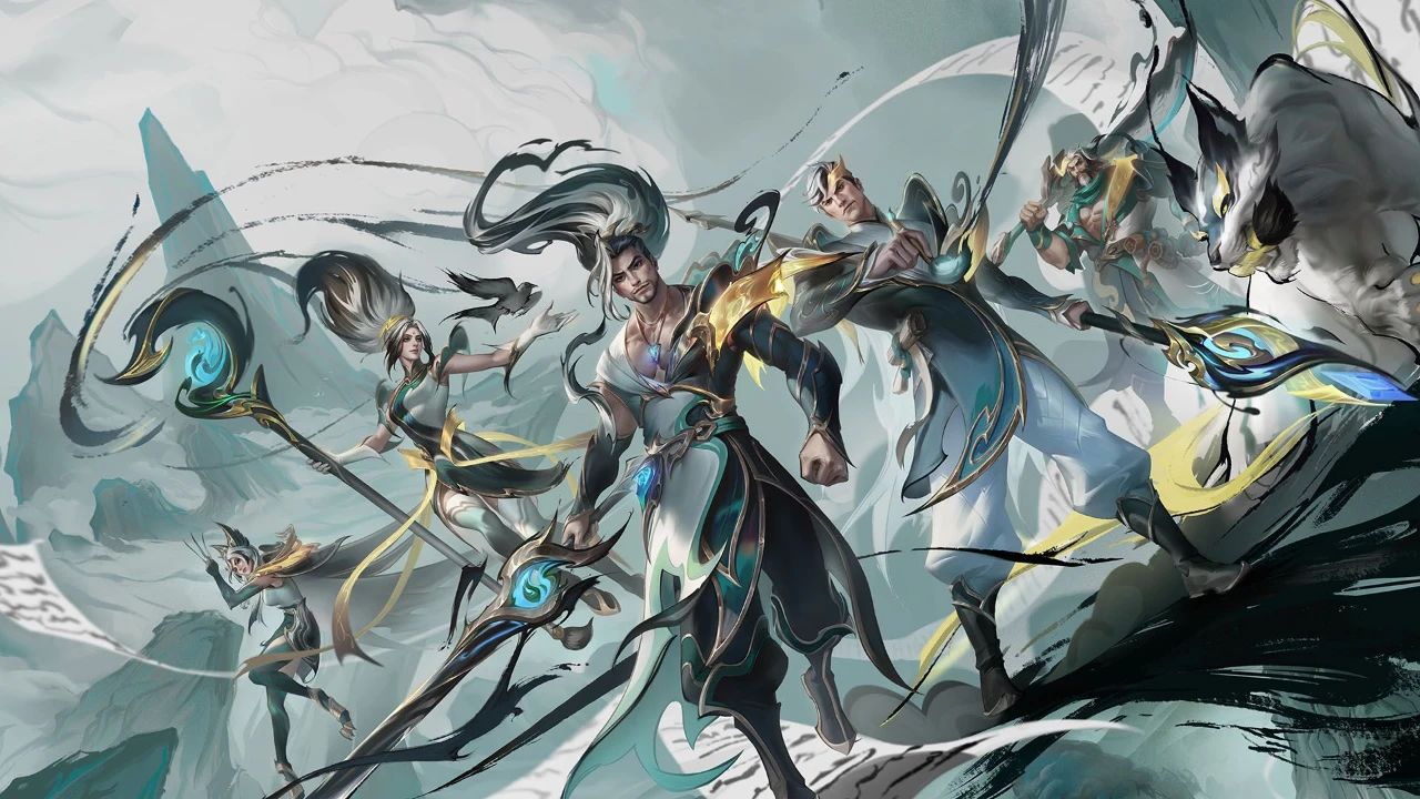 《英雄联盟》联动周杰伦兰亭墨韵皮肤动效