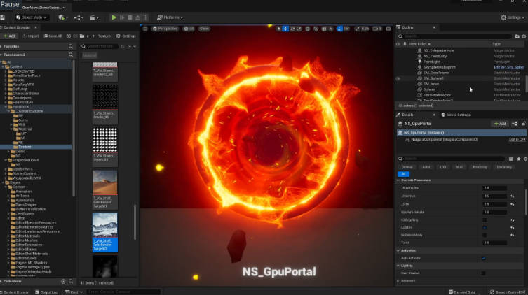 UE5各类传送门特效源文件