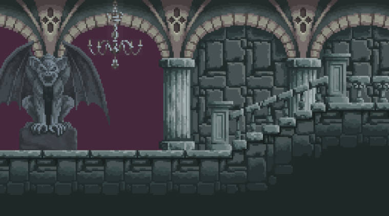 UE横版像素风游戏场景资源包