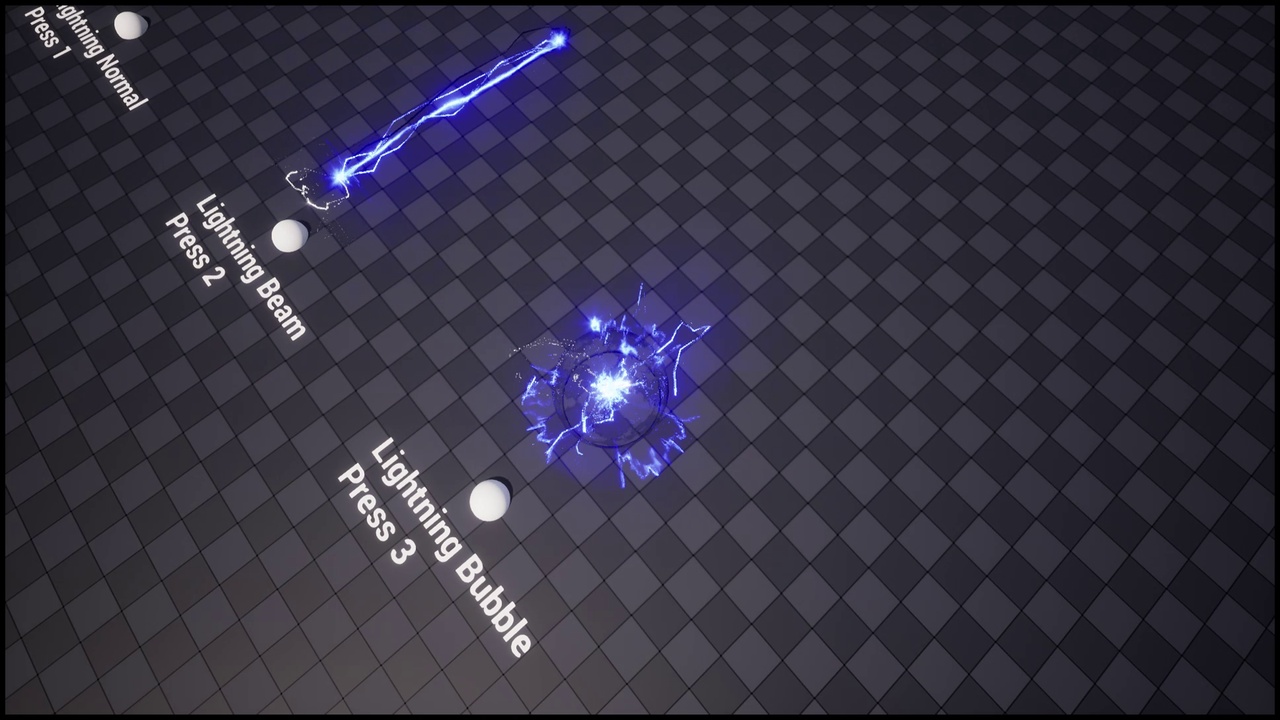 Unreal RGP游戏内写实火焰，闪电等特效源文件