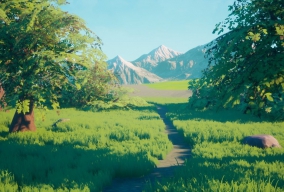 虚幻自然场景StylizedFoliageWind