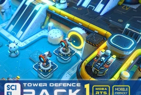 卡通科幻场景资源SCI-Fi Tower Defense Pack