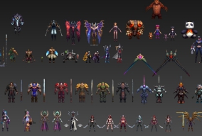 LOL一套模型，max格式