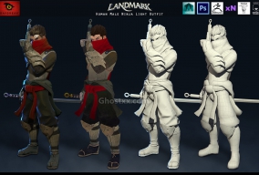 超赞的忍者3D模型下载（obj格式）