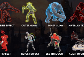 Unity人物场景物件边缘外发光插件Highlight Plus