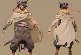 剑客浪人模型下载带骨骼绑定