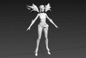 虚空之女·卡莎《英雄联盟》游戏角色3D模型