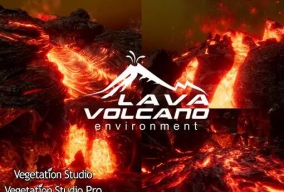 Unity3d火山岩浆类材质源文件