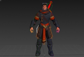 男战士蒙皮绑定模型