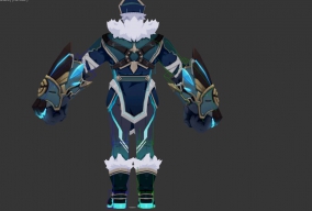 风拳模型带骨骼绑定