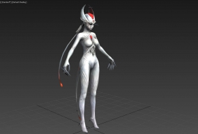 异性女怪物模型带绑定带一套动作下载